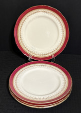 Royal Worcester Regency Ruby Dinner Plates - Set of 5 - England