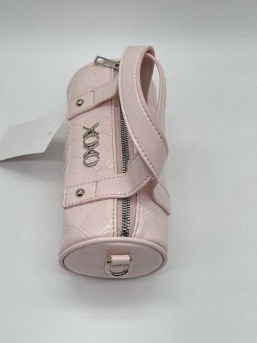 XOXO Women's Mini Pink Leather 'Heart' Monogram Purse/Handbag w/ Shoulder Strap - Bild 11 von 16