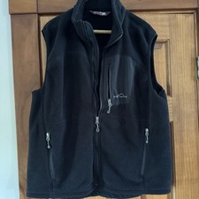 Eddie Bauer Full Zip 365 Fleece Vest Men  s Large Black Outdoor Fall Winter