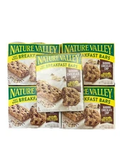 FIVE Nature Valley Soft Baked Breakfast Bars, Banana Chocolate 5 Count Per Box
