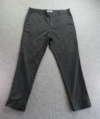 #ad SAMSØE SAMSØE Dress Pants Mens 32x28 Gray Frankie Trousers Slim Herringbone $39.99