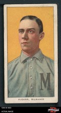 1909 T206 Dan McGann American Association - Milwaukee  2 - GOOD