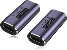USB C Coupler 2 Pack , USB Type C Female to Female Adapter Extender Compatible