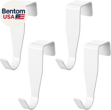 4 Pcs over Cabinet Door Hook Carbon Steel over Cabinet Hook Back-Mounted Cabinet