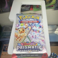 Pokemon Prismatic Evolutions Booster Pack Eevee Glaceon 10 Cards
