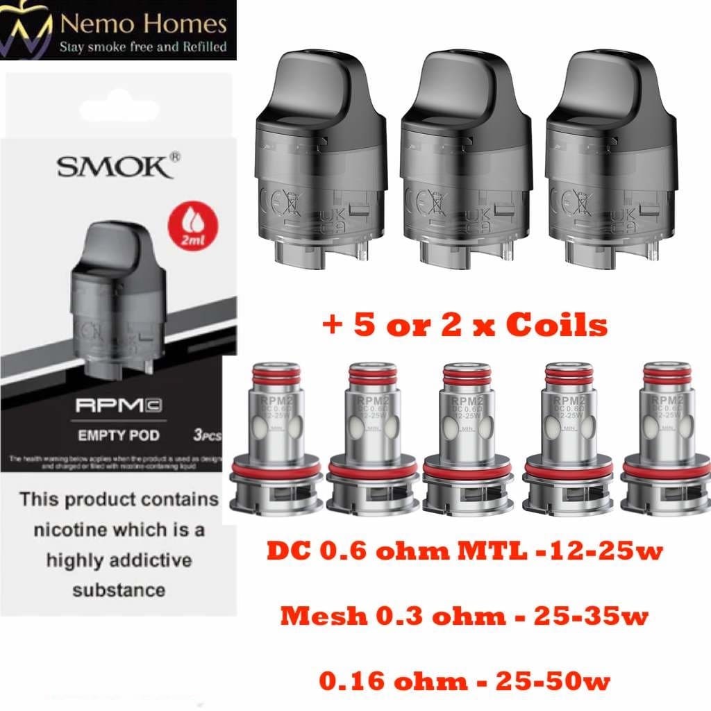 Smok RPM C Pod and Coils | RPMC Replacement Pods and Coils