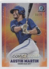 2021 Bowman Chrome Dawn of Glory Orange Refractor 23/25 Austin Martin 4k8