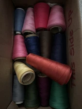 14  Sewing Variety  Brand Names Thread Preowned Beautiful Colors