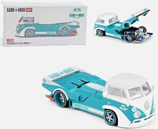 Kaido House x Mini GT Volkswagen T1 Kaido Works V1 🟦⬜ Turquoise KHMG220 1/64