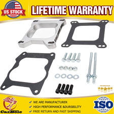 3/4" Open Carb Carburetor Adapter Plate For 9132 4BBL Quadrajet base manifolds