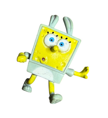 Viacom SpongeBob SquarePants Easter Bunny Figure 2003 Nickelodeon Vintage Toy