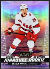 2024-25 OPC Platinum Marquee Rookie Sunset Bradly Nadeau 220 Hurricanes RC 6832