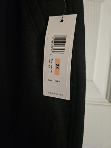 Calvin Klein Damen Wide Leg Pull On Elastic Waist Drawstring Cargo Sweat Pant 2x - Bild 5 von 8