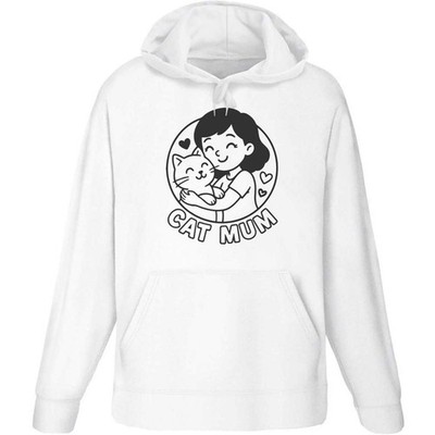 'Cat Mum' Adult Hoodie / Hooded Sweater (HO054172)