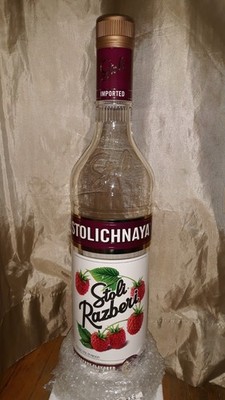  Large Stoli Stolichnaya Razberi Vodka Dummy Advertising Bottle