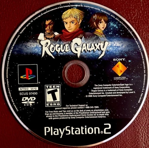 Rogue Galaxy (Sony PlayStation 2, 2007) Disc Only Tested