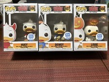 Huey Dewey Louie Funko Pop Exclusive Halloween Set Disney Ducktales 606 607 608