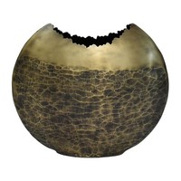Tischvase Aus Messing In Antikgold, 38 X 14 X 33,5 Cm