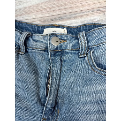 Pantalones Cortos de Denim Tgla Francesca's Para Mujer Talla 27 Azul Dobladillo con Puños Informales Verano - Imagen 5 de 10