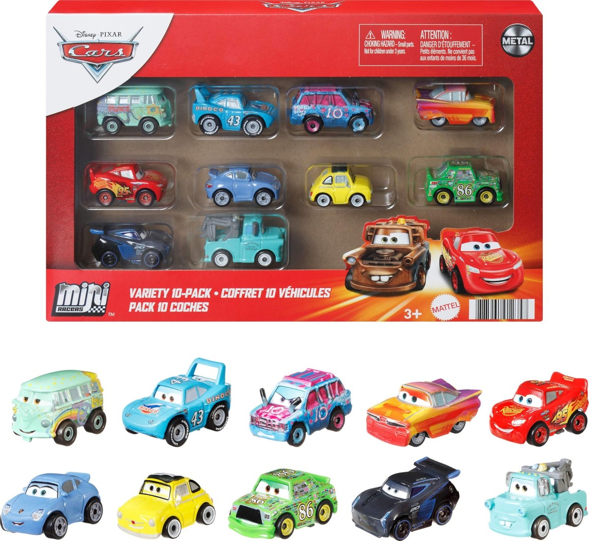 Mattel Disney and Pixar Cars Mini Racers 10-Pack, Multicolor | eBay