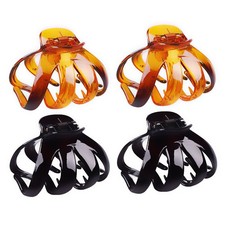 4Pcs Large Grip Octopus Clip Spider Hair Claw Octopus Jaw Hair Claw Clips CUT