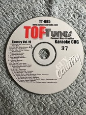 Top Tunes COUNTRY HITS COUNTRY KARAOKE Vol 19 CDG Disc