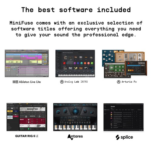 MiniFuse 1 - Compact USB Audio Interface with Creative Software for Recording... - Picture 6 of 8