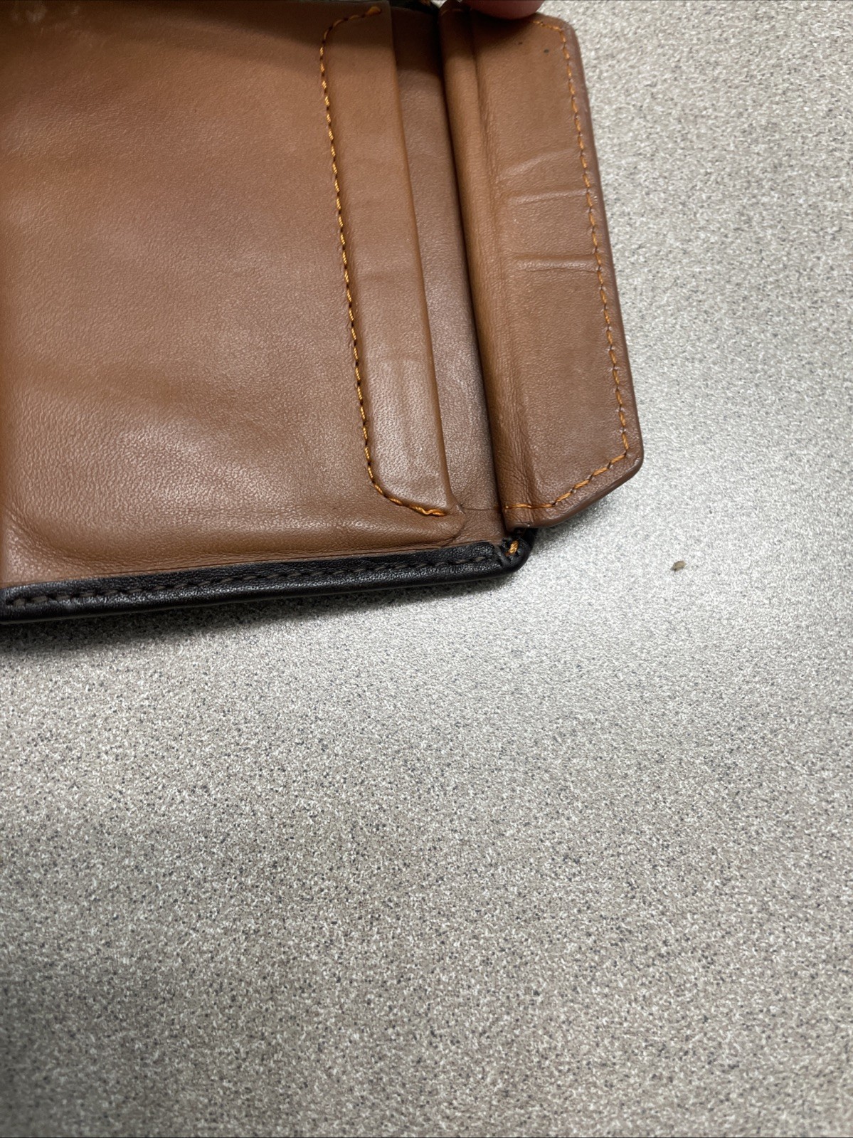 Bellroy Leather Coin Wallet Java Brown Bifold Bil… - image 3