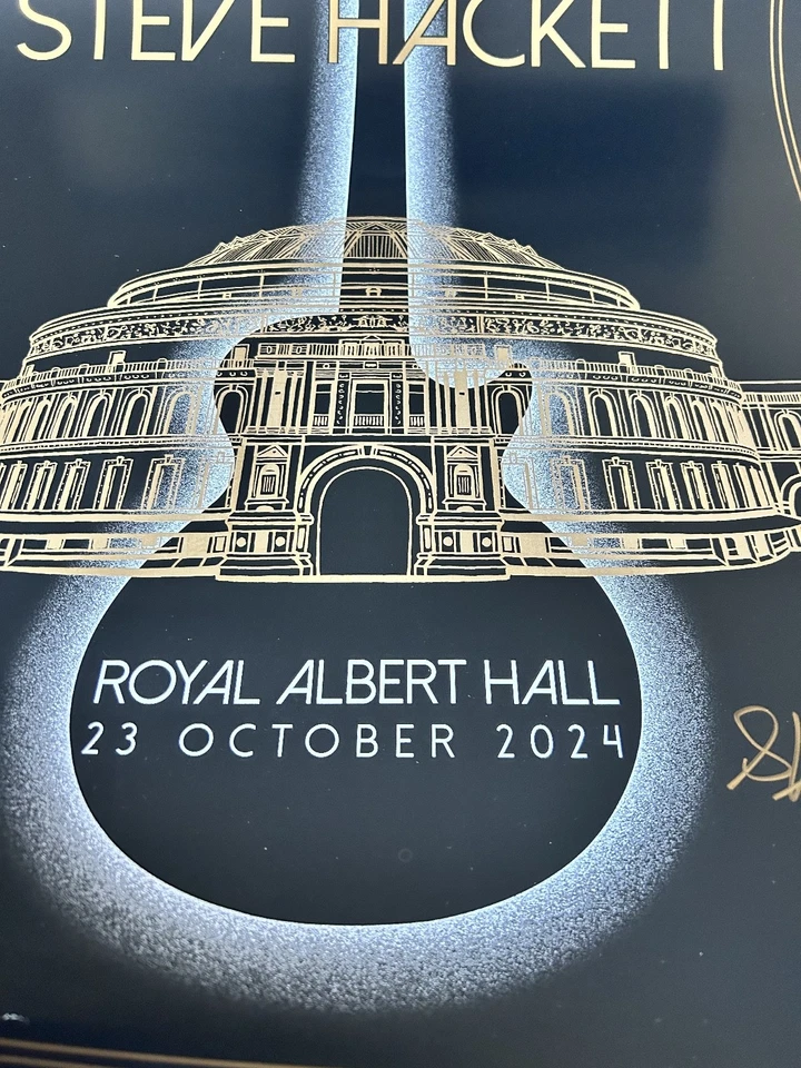 Steve Hackett Genesis SIGNED Limited Poster in Handmade Display & COA Autograph - Image 3 of 4