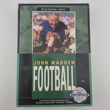 John Madden Football - Box Only - Sega Genesis 1990 - Authentic (No Game)