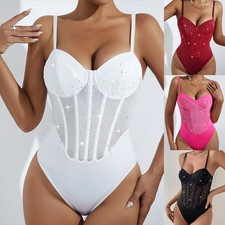 Sexy Womens Tank Tops Bodysuit Body Shaper Tummy Control Romper Corset Leotard