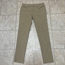 Lululemon ABC Classic Fit Pants Mens Size 31 Brown Straight Leg 5 Pocket Casual