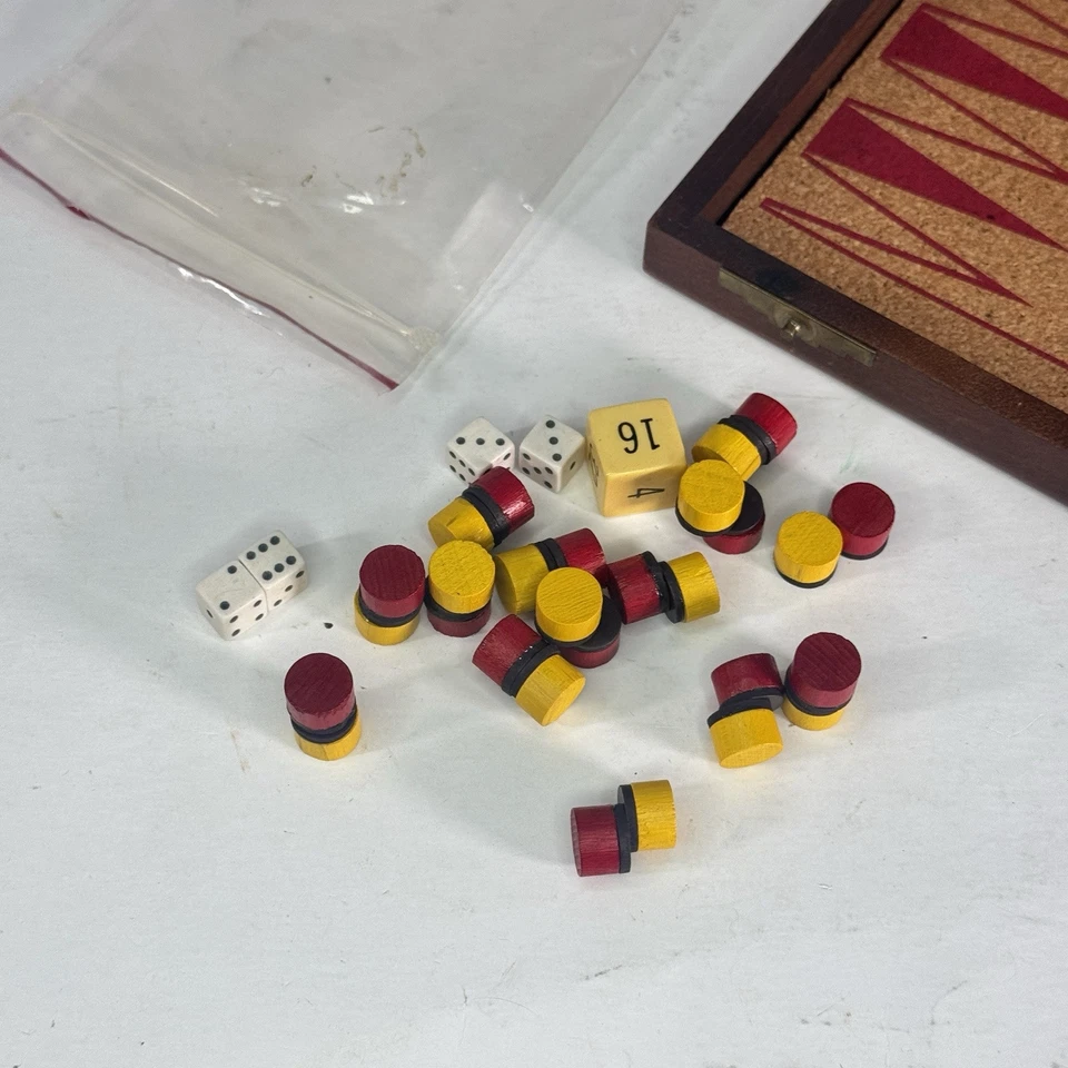 Vintage Drueke Magnetic Backgammon Little Traveler No. 107 - Image 2 of 4