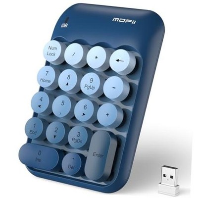 Cute Colorful Wireless Number Pad - 18 Keys, Portable 2.4 GHz with Stable