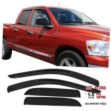 Tape On External Window Visor, Compatible with 2002-2009 Dodge Ram Quad Cab,