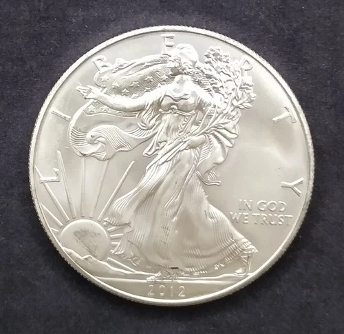 2012 - 1 oz American Silver Eagle .999 Fine Silver BU