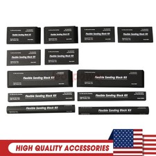 12pcs Flexible EVA Foam Sanding Block Kit, Multi-Size Wet/Dry Sanding Blocks