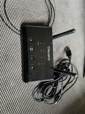 Aluratek Bluetooth Wireless Audio Transmitter & Receiver  Black ABCD54F