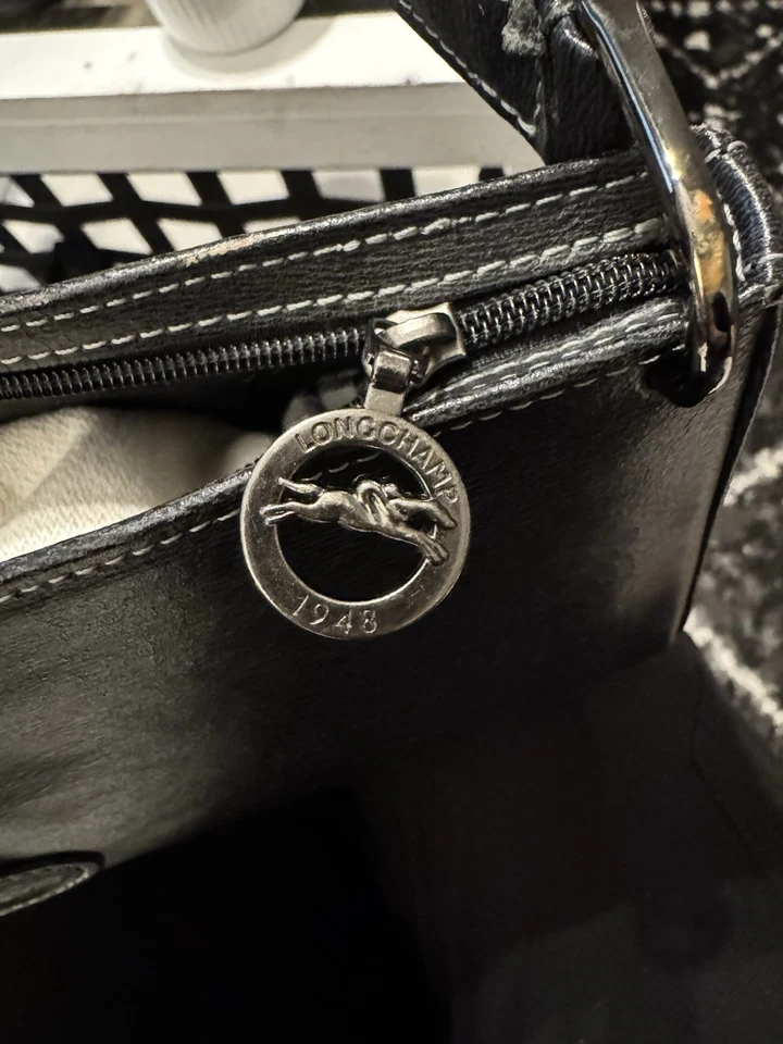 Bolso de hombro Longchamp vintage negro Foto 3 de 4