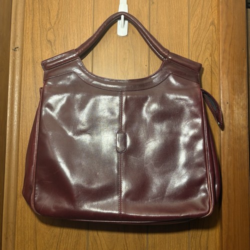 Vintage 1970 B Altman Italian Leather Unisex Tote Executive Carryall Oxblood Bag - Image 1