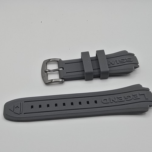 Swiss Legend Neptune Watch Strap Band Silicone Gray for 53mm model ONLY