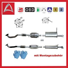 Katalysator Abgasanlage hinten für HYUNDAI Santa Fé I 2.0  2.4 16V