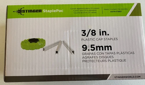 Stinger 3/8 Inch Cap Staple Packs For CH38 & CH38A Cap Hammers
