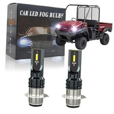 Fit For Kawasaki Mule 600 610 3000 3010 LED Headlight Bulbs,H6 H6M P15D LED