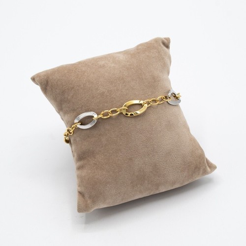 Women's 18kt Yellow & White Gold (GOLD) 750 A.8 Bracelet - Picture 2 of 9