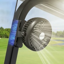 Rechargeable Magnetic Golf Cart Fan with 360  Rotation - Ideal for Outdoor Use