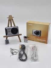 Canon PowerShot A490 10.0MP Digital Camera SILVER 2GB Mem Card In Original Box