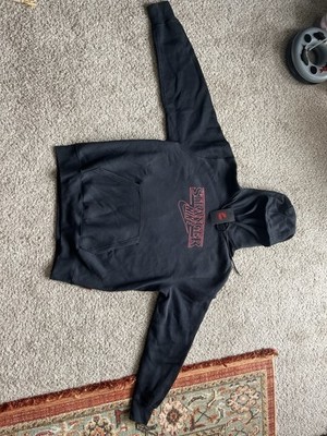 Nike x Stranger Things Men's Pullover Hoodie Black IF8519-010 - BRAND NEW, LARGE