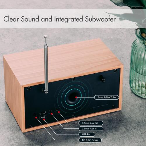 Digitalradio DAB DAB+ FM UKW Radiowecker Bluetooth Netzbetrieb Lautsprecher USB - Bild 6 von 7