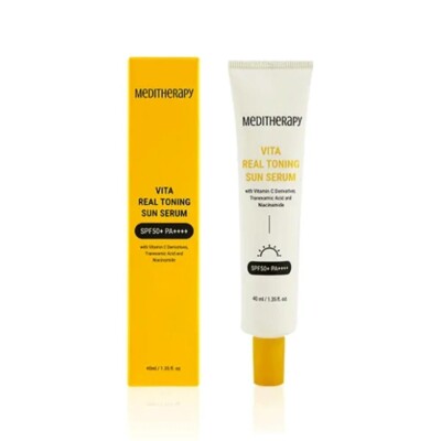MEDITHERAPY VITA REAL TONING SUN SERUM LSF 50+ PA++++, Koreanische Kosmetik, Kbeauty